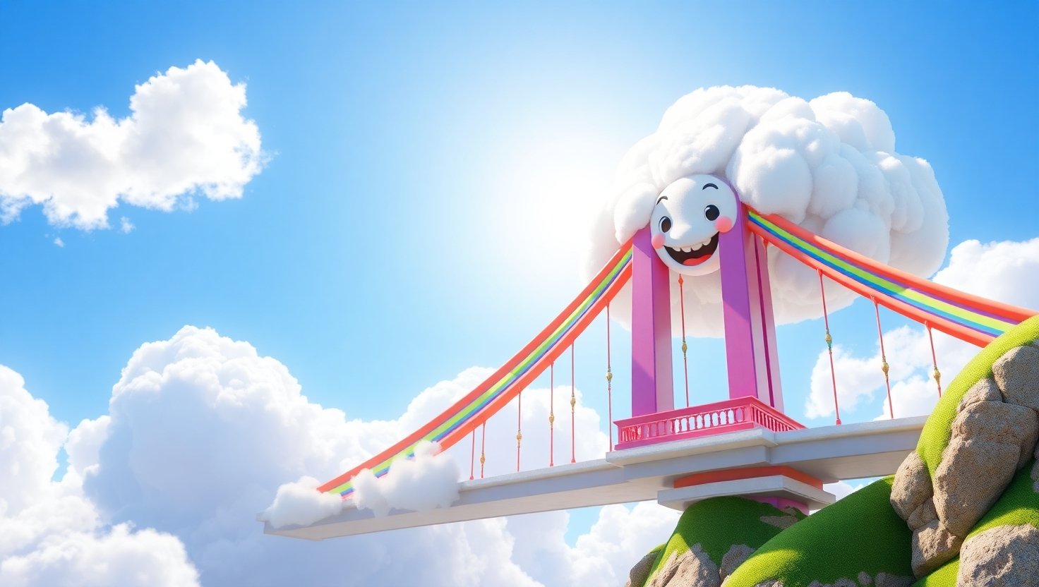 The Curious Cloud and the Rainbow Bridge