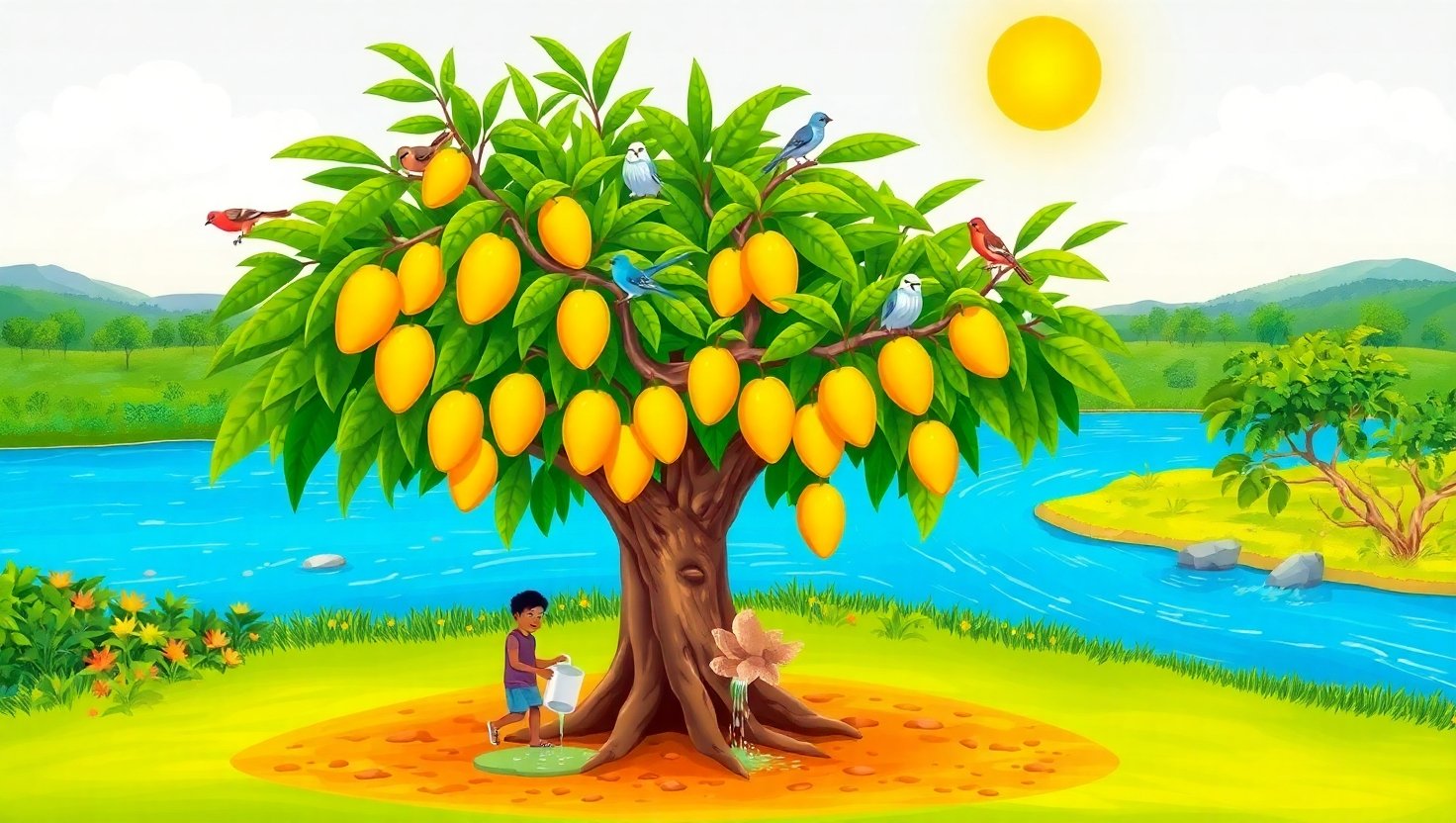 The Magical Mango Tree – A Motivational Story for Kids