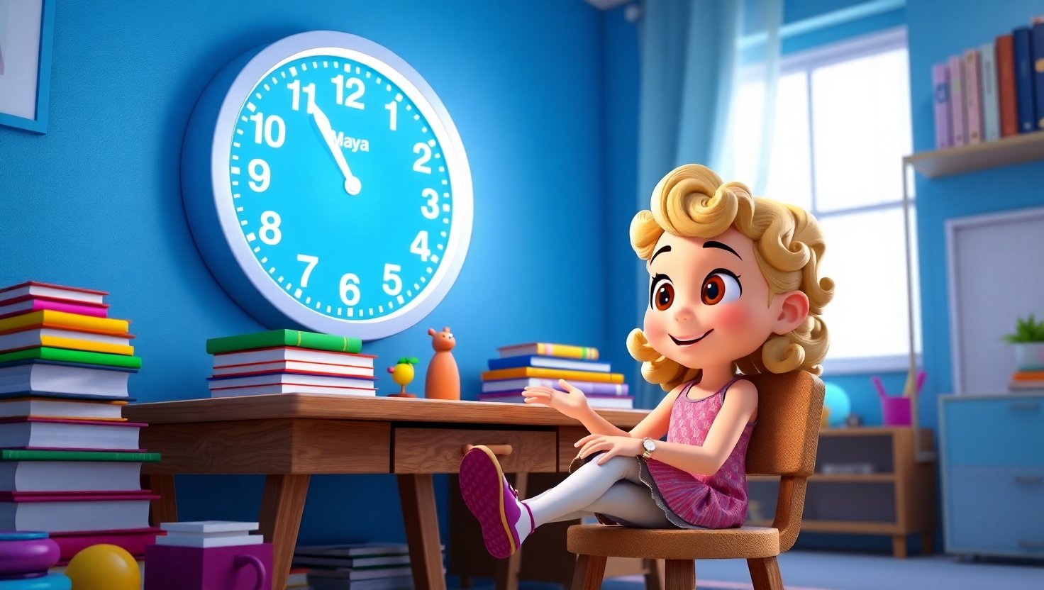 Maya and the Talking Clock ⏰ | Short Moral Story for Kids in English