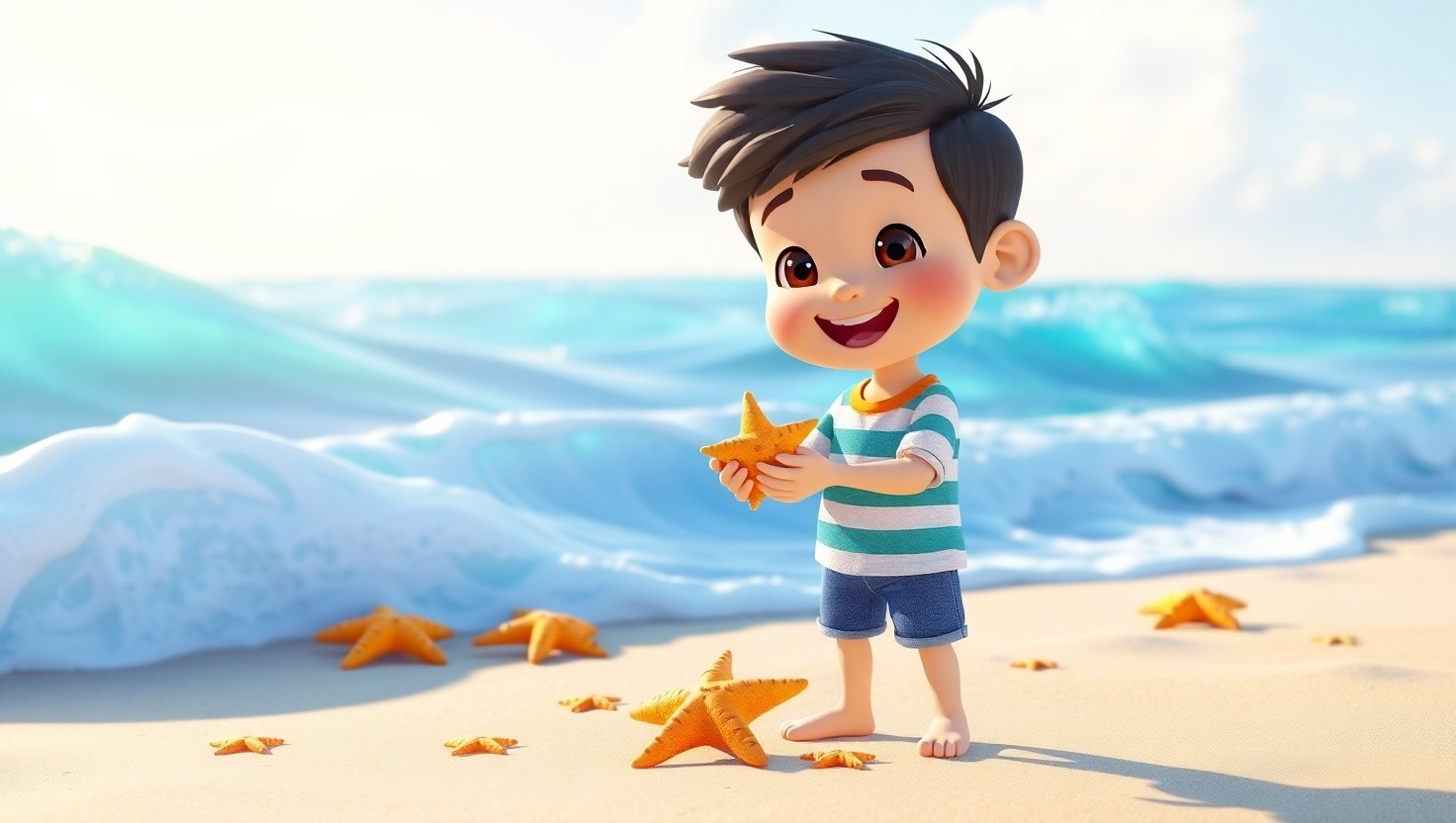 The Starfish Helper 🌊⭐ | Moral & Motivational Story for Kids in English