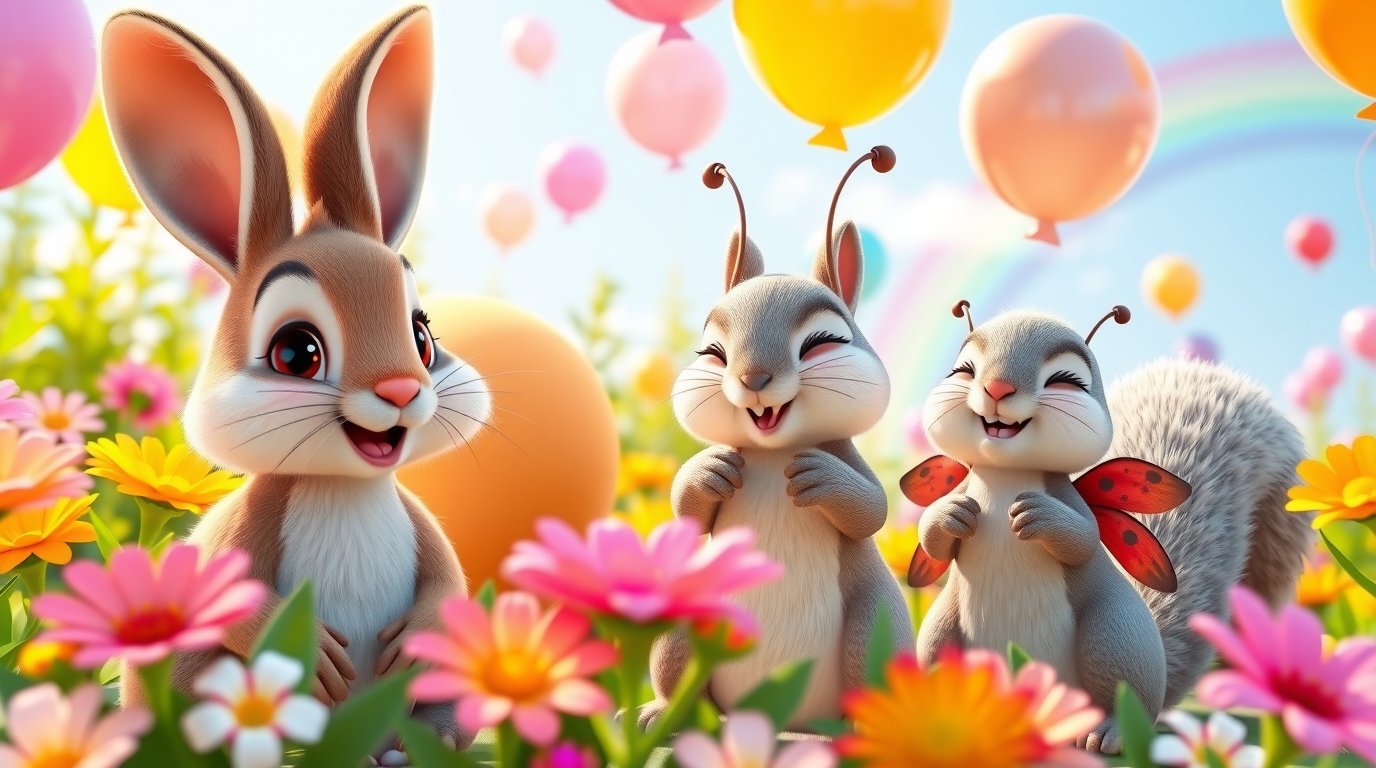 Magical Garden Party—Short Story and Rhyme for Kids