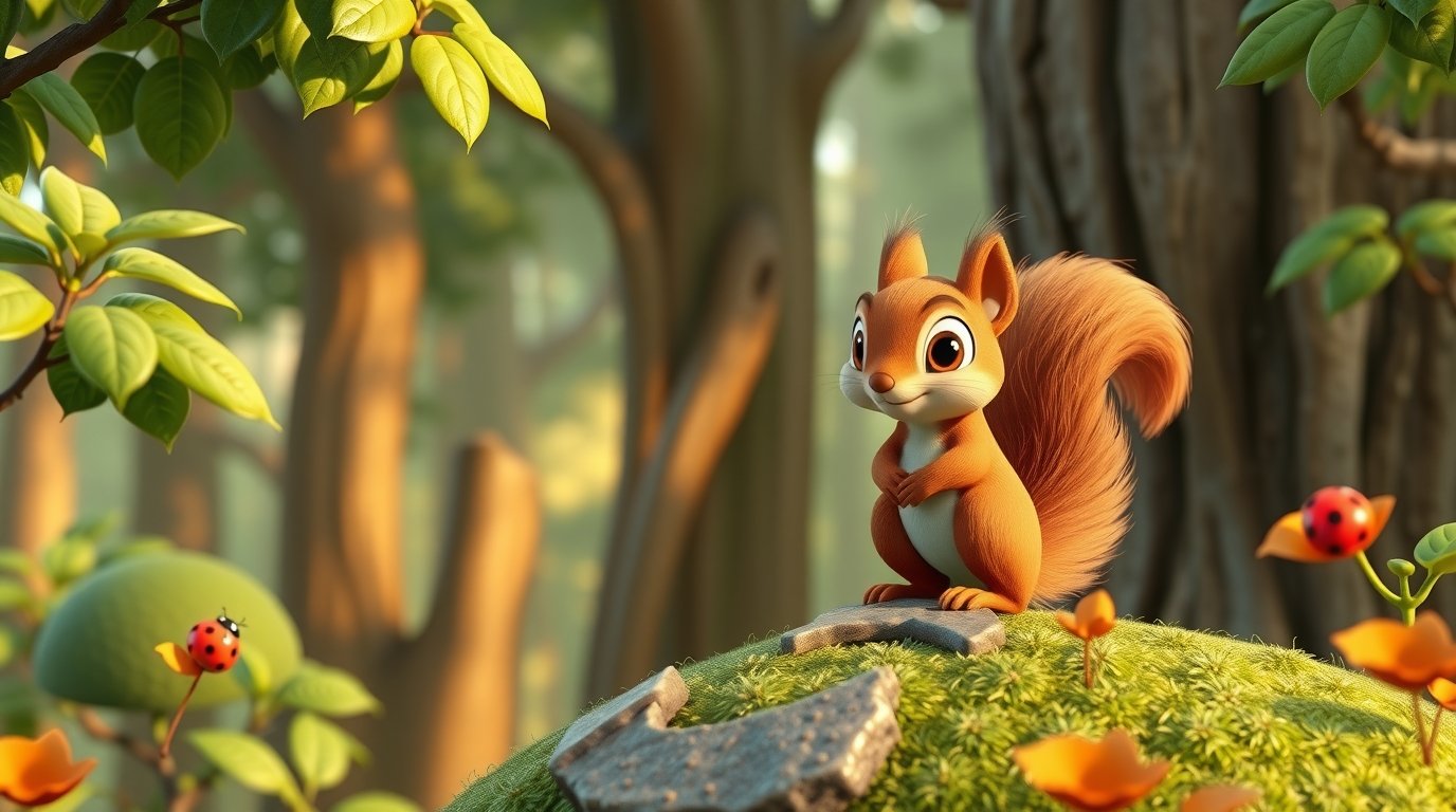 The Brave Little Squirrel—Bedtime Story for Kids