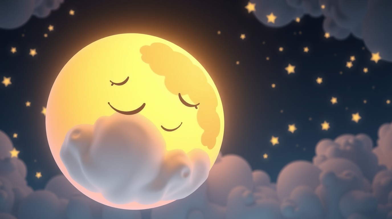 The Sleepy Moon and the Giggle Stars—Bedtime Story for Kids