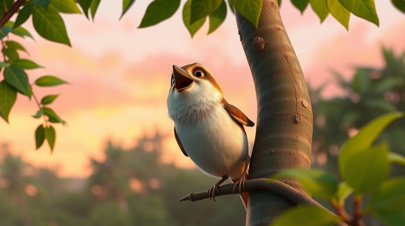 The Little Sparrow Who Kept Trying | Never Give Up Bedtime Story for Kids