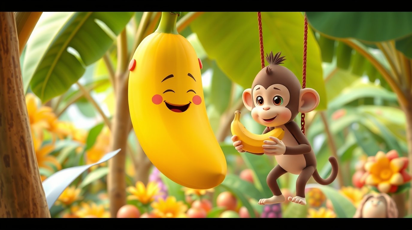 Healthy Banana Story for Kids 🍌 | Bedtime Story About Eating Healthy