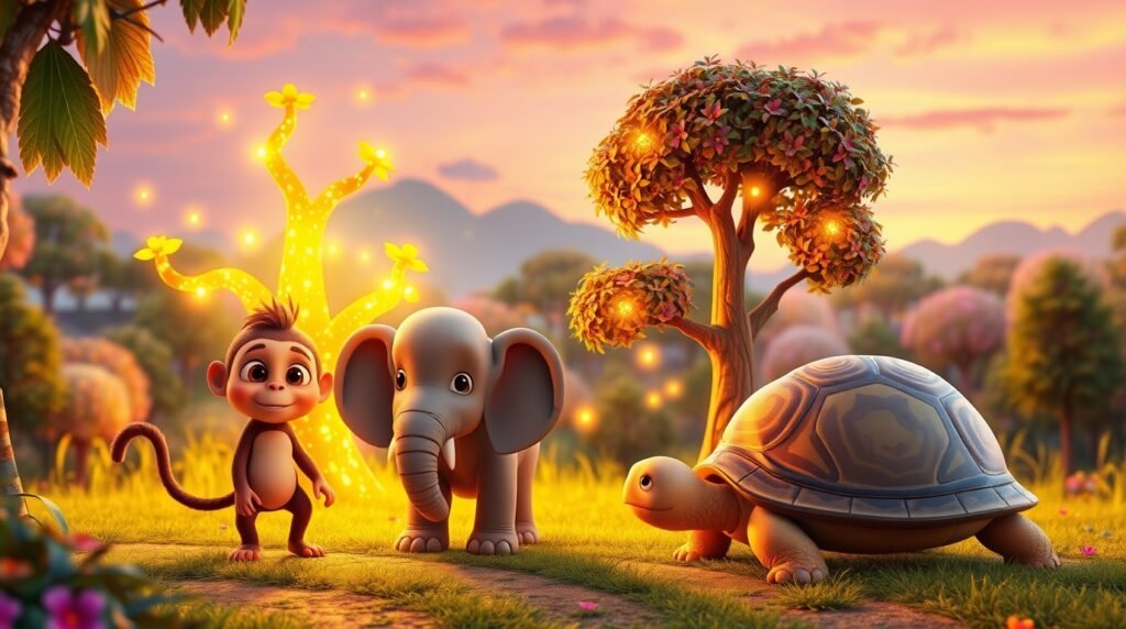 The Three Friends and the Magic Tree | Heartwarming Bedtime Story for ...