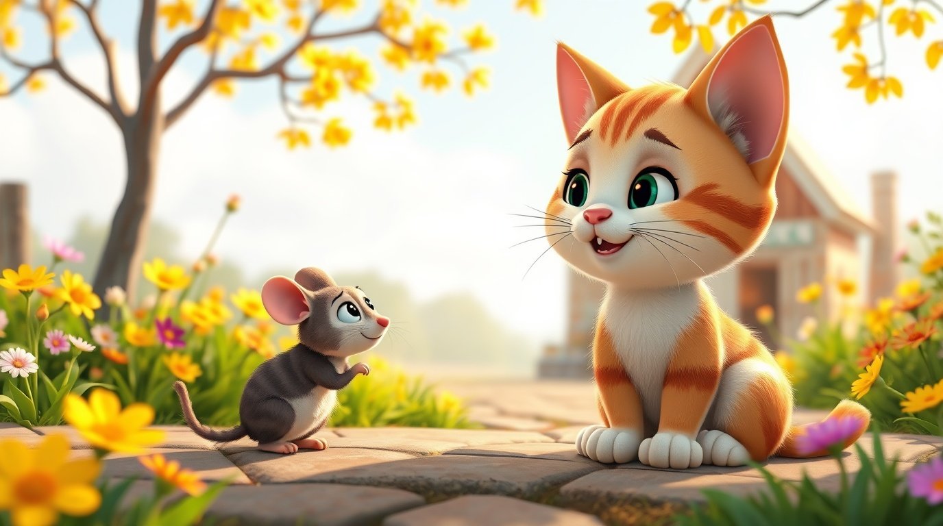 The Cat and the Rat | Motivational Story for Kids About Courage and Confidence
